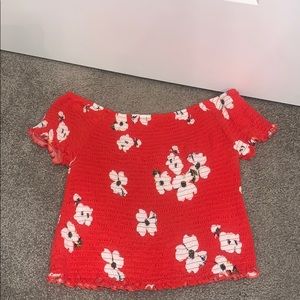 Flowery Scrunch top